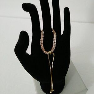 Nicola Parisi Draw Cord Rhinestone Bracelet